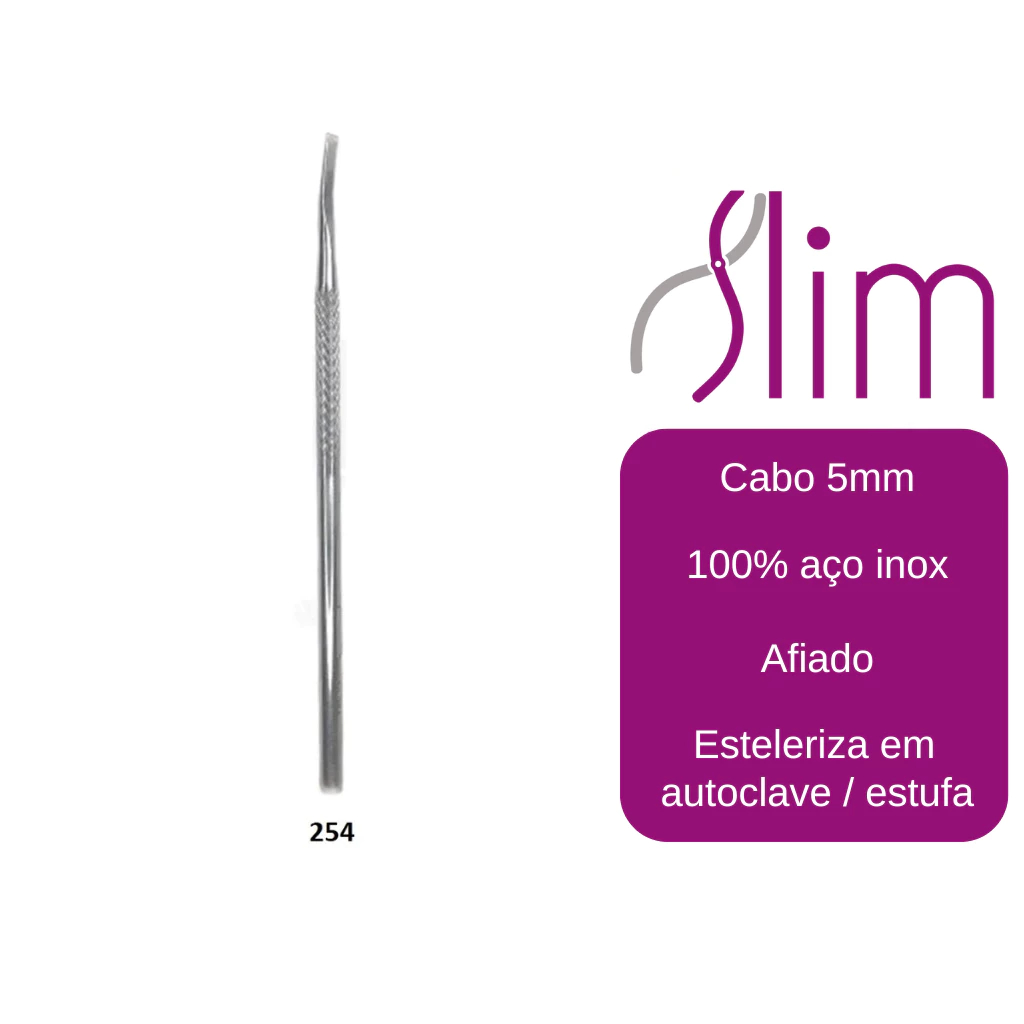 Kit Profissional de Podologia - Instrumentos N206, N214 e Formão N254 - 3 Peças