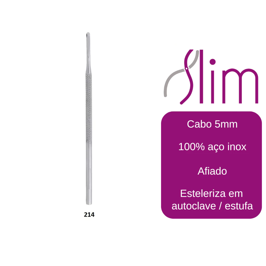 Kit Profissional de Podologia - Instrumentos N206, N214 e Formão N254 - 3 Peças