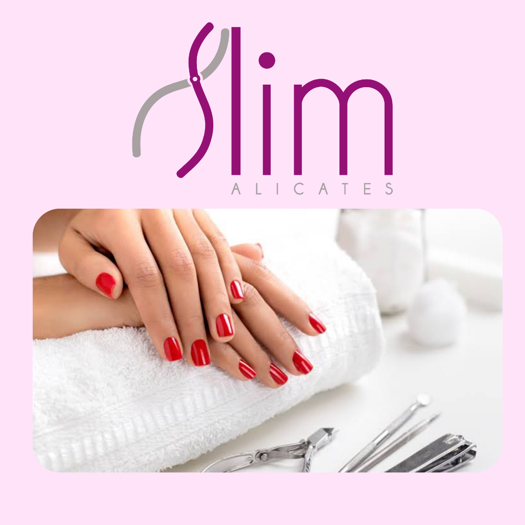 Kit 05 Espátulas Slim - Bastão Mista Unha Inox VERDE Com Silicone Cutelaria Manicure