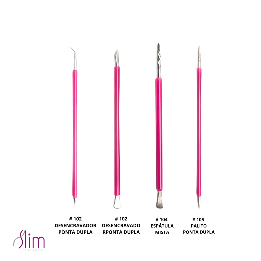 Cutelaria 4 peças Palito Espátula Mista Desencravador - Slim