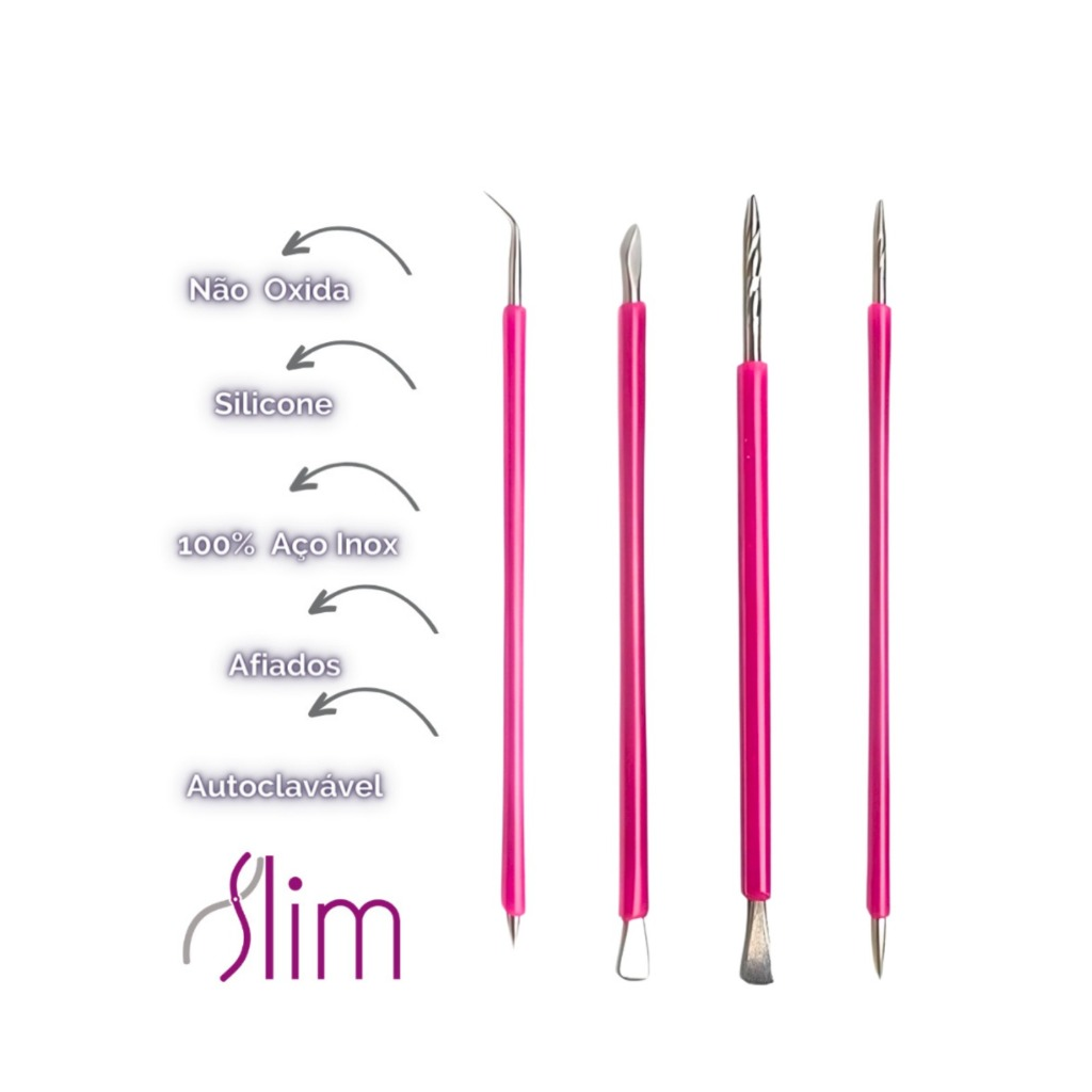 Cutelaria 4 peças Palito Espátula Mista Desencravador - Slim