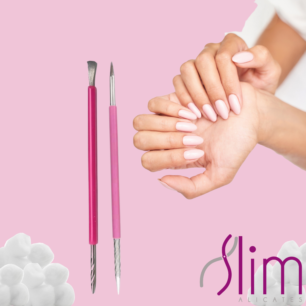 Palito unha + Espátula mista Slim Manicure Podologia