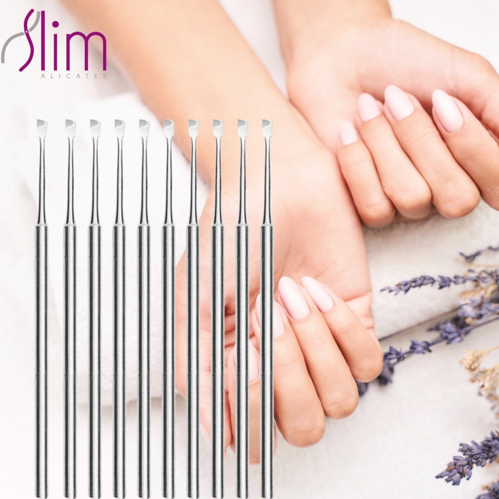 Kit com 10 raspadores de cutícula #06 Manicure