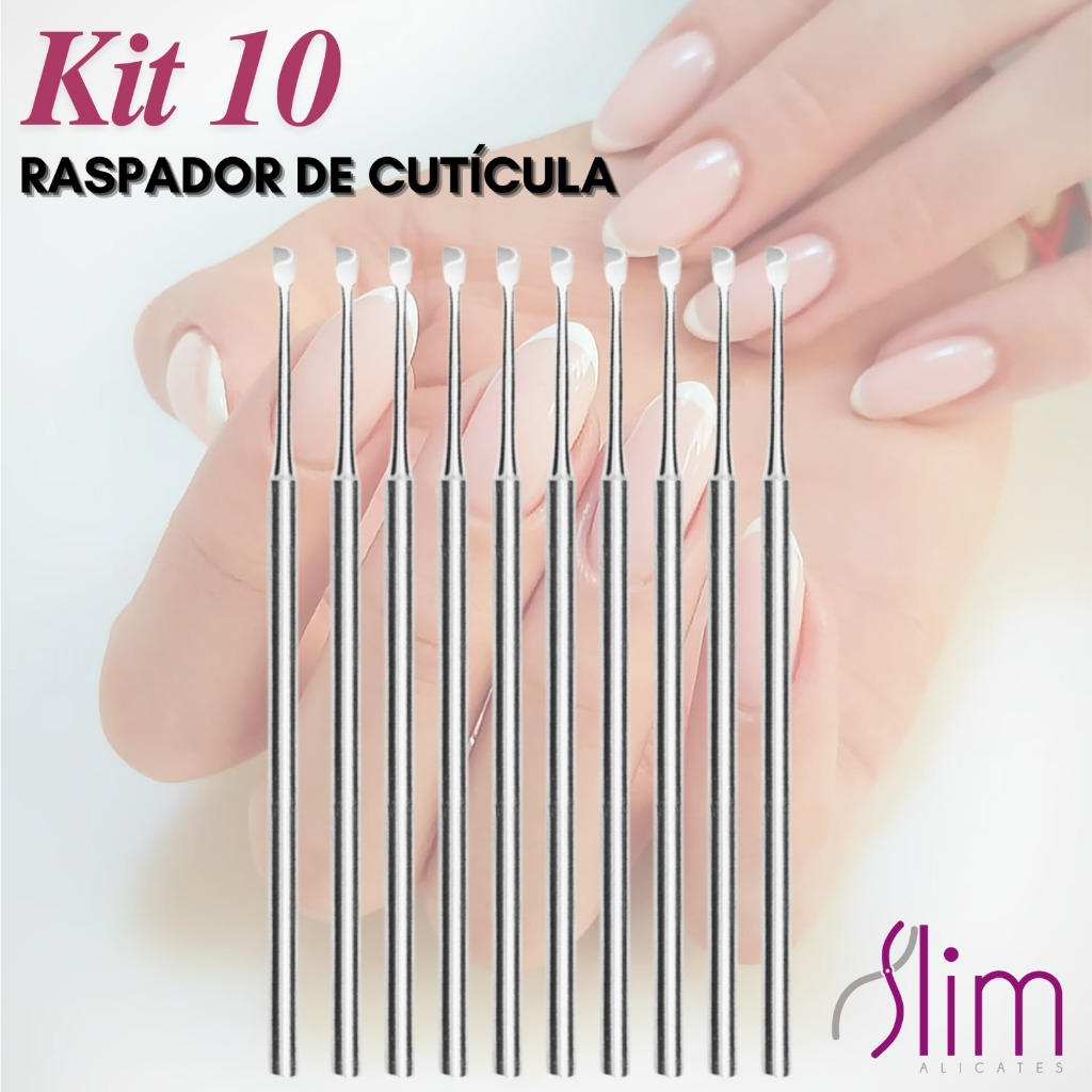 Kit 10 Raspadores de Cutícula