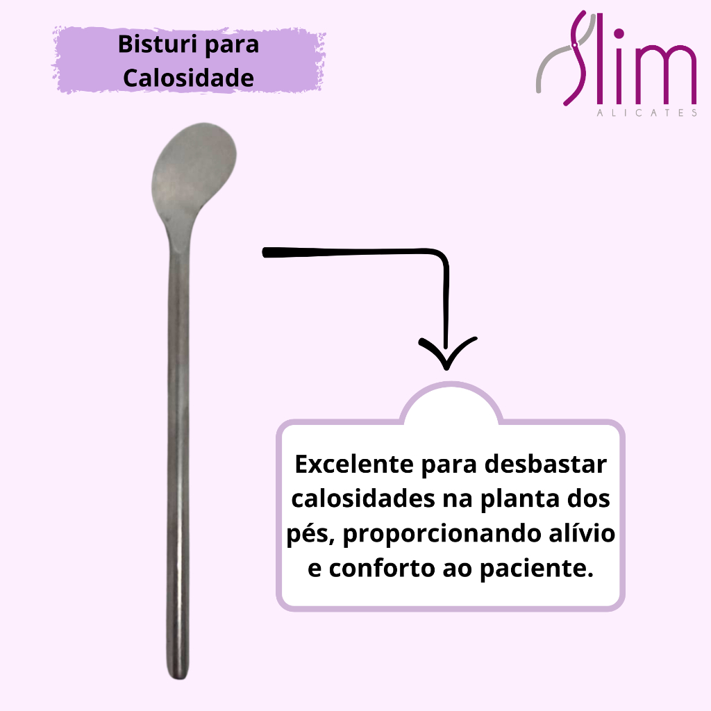 Kit com 10 Espátula para Calosidade aço inoxidável