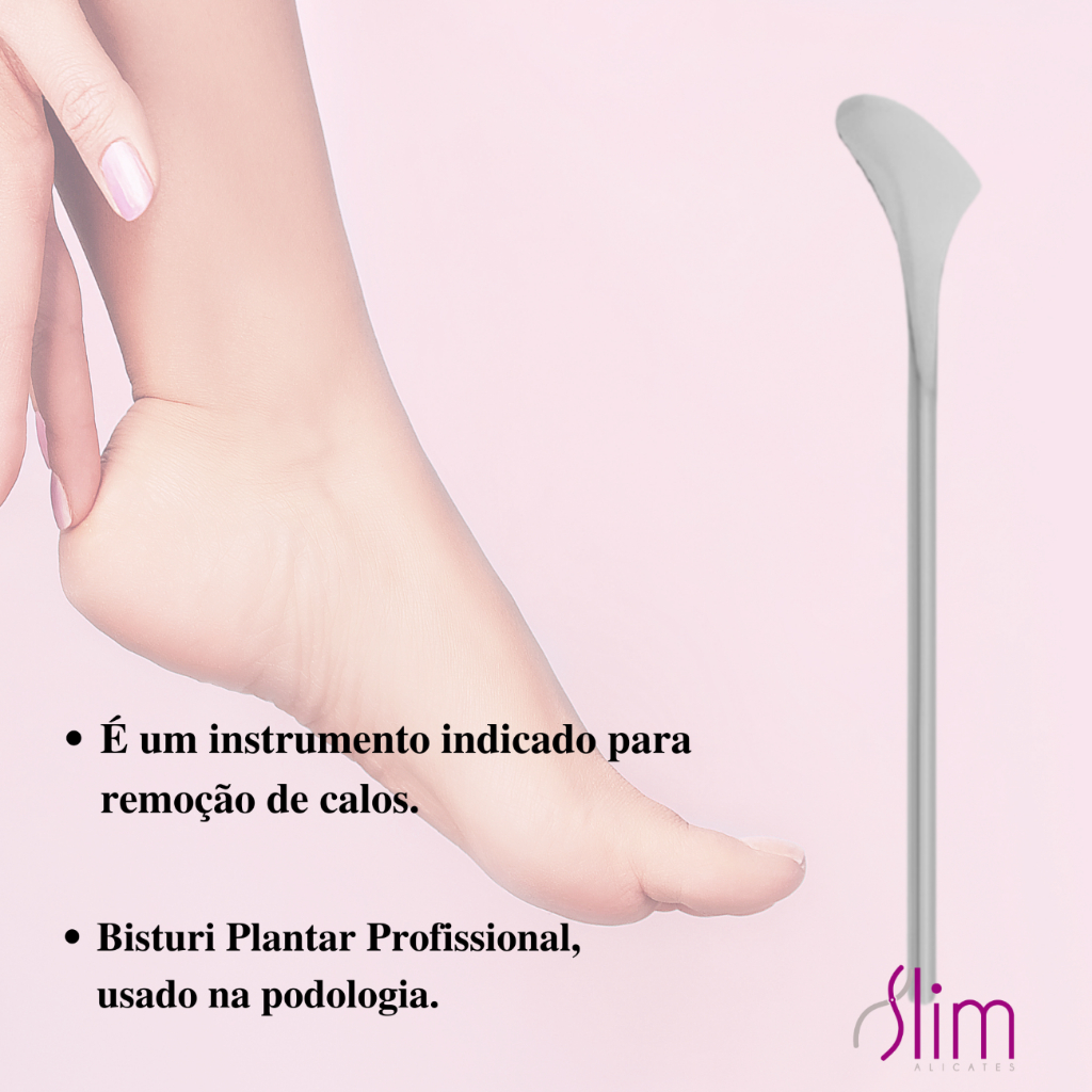 Espátula Inox Espátula de Calosidade - Slim / Ref.34 Manicure e Pedicure - Cuidado com as Unhas